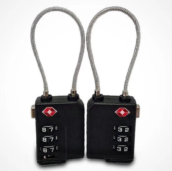 Gloednieuw ⌛ Merkloos TSA Cijferslot 3 Cijferig - 4 Stuks - Koffersloten - Kofferslot - Bagageslot - Reisslot - Kabelslot - Hangslot - Bagageslotjes - ???? Backpackslot - Mulitfunctioneel - Zwart ???? 3 Gloednieuw ⌛ Merkloos TSA Cijferslot 3 Cijferig - 4 Stuks - Koffersloten - Kofferslot - Bagageslot - Reisslot - Kabelslot - Hangslot - Bagageslotjes - ???? Backpackslot - Mulitfunctioneel - Zwart ????