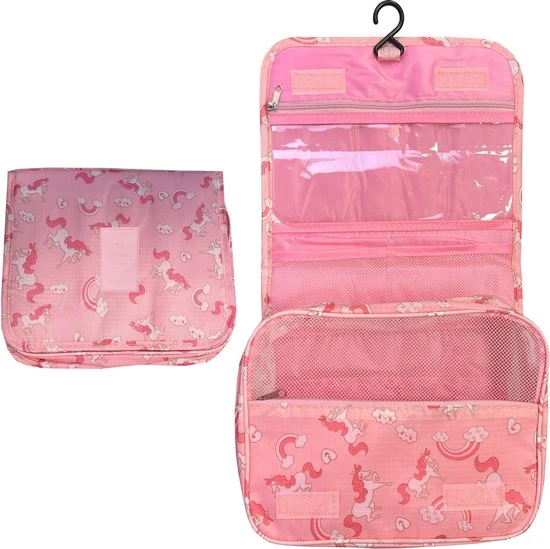 Goedkoop ???? Fako Fashion® - Toilettas Met Haak - Travel Bag - Organizer Voor Toiletartikelen - Reisartikelen - Travel Bag - Ophangbare Toilettas - Unicorn / Eenhoorn Roze ???? 3 Goedkoop ???? Fako Fashion® - Toilettas Met Haak - Travel Bag - Organizer Voor Toiletartikelen - Reisartikelen - Travel Bag - Ophangbare Toilettas - Unicorn / Eenhoorn Roze ????