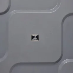 Beste Verkoop ???? ©TROLLEYZ - Venice No.10 - Trolley - 55cm Met TSA Slot - Dubbele Wielen - 360° Spinners - 100% Polypropyleen - ???? Handbagage Koffer In Silver Stone ❤️ -New Rebels shop 550x550 150