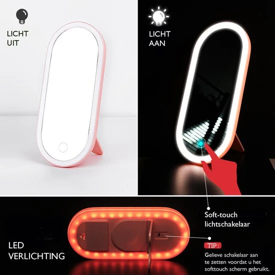 Beste deal ⭐ Siempre Bien Beautycase Wit - LED-spiegel - Make Up - Make-up Org - Make-up Organizer Met Spiegel - Make-up Koffer - Beautycase - Multifunctioneel - Reisformaat ❤️ 6 Beste deal ⭐ Siempre Bien Beautycase Wit - LED-spiegel - Make Up - Make-up Org - Make-up Organizer Met Spiegel - Make-up Koffer - Beautycase - Multifunctioneel - Reisformaat ❤️ - Afbeelding 4