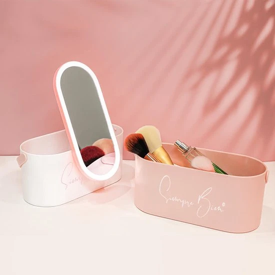 Beste deal ⭐ Siempre Bien Beautycase Wit - LED-spiegel - Make Up - Make-up Org - Make-up Organizer Met Spiegel - Make-up Koffer - Beautycase - Multifunctioneel - Reisformaat ❤️ 9 Beste deal ⭐ Siempre Bien Beautycase Wit - LED-spiegel - Make Up - Make-up Org - Make-up Organizer Met Spiegel - Make-up Koffer - Beautycase - Multifunctioneel - Reisformaat ❤️ - Afbeelding 7