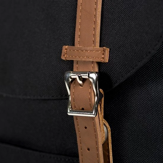 Gloednieuw ❤️ Herschel Retreat - Black/Tan Synthetic Leather / Rugzak Met 15" Fleece Gevoerd Laptopvak - 19.5L Opbergruimte - Magnetische Sluiting / Met Levenslange Fabrieksgarantie / Limited Lifetime Warranty / Zwart ???? 9 Gloednieuw ❤️ Herschel Retreat - Black/Tan Synthetic Leather / Rugzak Met 15" Fleece Gevoerd Laptopvak - 19.5L Opbergruimte - Magnetische Sluiting / Met Levenslange Fabrieksgarantie / Limited Lifetime Warranty / Zwart ???? - Afbeelding 7