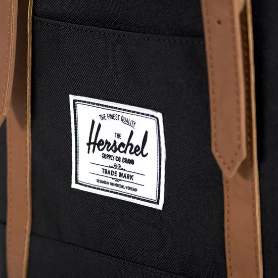 Gloednieuw ❤️ Herschel Retreat - Black/Tan Synthetic Leather / Rugzak Met 15" Fleece Gevoerd Laptopvak - 19.5L Opbergruimte - Magnetische Sluiting / Met Levenslange Fabrieksgarantie / Limited Lifetime Warranty / Zwart ???? 15 Gloednieuw ❤️ Herschel Retreat - Black/Tan Synthetic Leather / Rugzak Met 15" Fleece Gevoerd Laptopvak - 19.5L Opbergruimte - Magnetische Sluiting / Met Levenslange Fabrieksgarantie / Limited Lifetime Warranty / Zwart ???? - Afbeelding 13