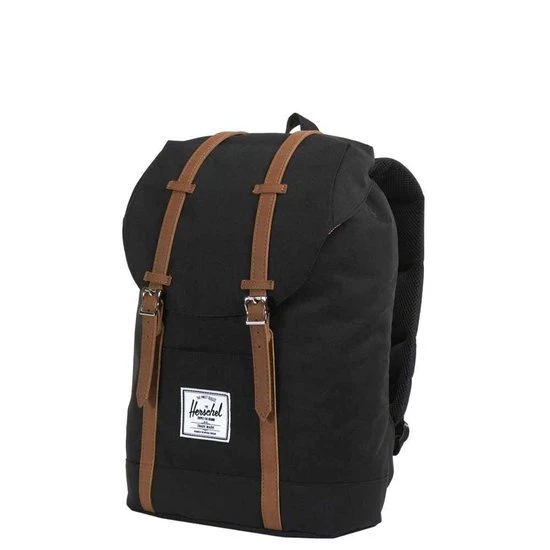Gloednieuw ❤️ Herschel Retreat - Black/Tan Synthetic Leather / Rugzak Met 15" Fleece Gevoerd Laptopvak - 19.5L Opbergruimte - Magnetische Sluiting / Met Levenslange Fabrieksgarantie / Limited Lifetime Warranty / Zwart ???? 18 Gloednieuw ❤️ Herschel Retreat - Black/Tan Synthetic Leather / Rugzak Met 15" Fleece Gevoerd Laptopvak - 19.5L Opbergruimte - Magnetische Sluiting / Met Levenslange Fabrieksgarantie / Limited Lifetime Warranty / Zwart ???? - Afbeelding 16