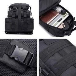 Goedkoop ???? Merkloos Mannen Vrouwen Militaire Tactische Rugzak - Waterdichte Bug Out Bag - Trekking Sport Reisrugzakken - Kamperen Wandelen Klimtassen - Zwart ???? -New Rebels shop 550x550 308