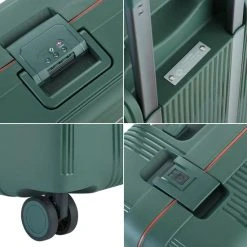 Uitgang ???? CarryOn Protector Luxe Koffer - Trolley 66cm Met TSA-klikslot - 4-delige Packer Set - Ultralicht - Groen ???? -New Rebels shop 550x550 310
