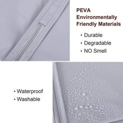 Beste deal ???? Merkloos Kledinghoes - 6 X Grijze Waterdichte Kledinghoes - 3 Lange En 3 Korte Met Transparant Kijkvenster - Wasbaar - Stevige Ritssluiting ???? -New Rebels shop 550x550 329