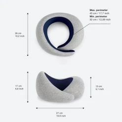 Aanbiedingen ???? Ostrichpillow Ostrich Pillow Go Nekkussen – Memory Foam – Traagschuim – Met Klittenband - Navy ✔️ -New Rebels shop 550x550 360