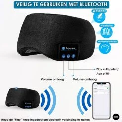 Korting ⌛ Vesfy Slaapmasker Bluetooth Met Reistasje - USB Oplaadbaar - Verstelbaar - Slaapmasker Vrouwen - Slaap Koptelefoon - Oogmasker - ???? -New Rebels shop 550x550 397