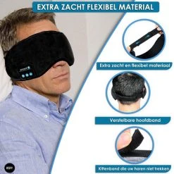 Korting ⌛ Vesfy Slaapmasker Bluetooth Met Reistasje - USB Oplaadbaar - Verstelbaar - Slaapmasker Vrouwen - Slaap Koptelefoon - Oogmasker - ???? -New Rebels shop 550x550 398