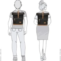 Korting ???? Enrico Benetti Santiago 46159 Rolltop Laptoprugzak Met 15" Laptopvak - Zwart ???? -New Rebels shop 550x550 415