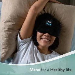 Promo ???? Monx Slaapmasker Met Bluetooth - Sleeping Headphone - Zwart ✨ -New Rebels shop 550x550 433