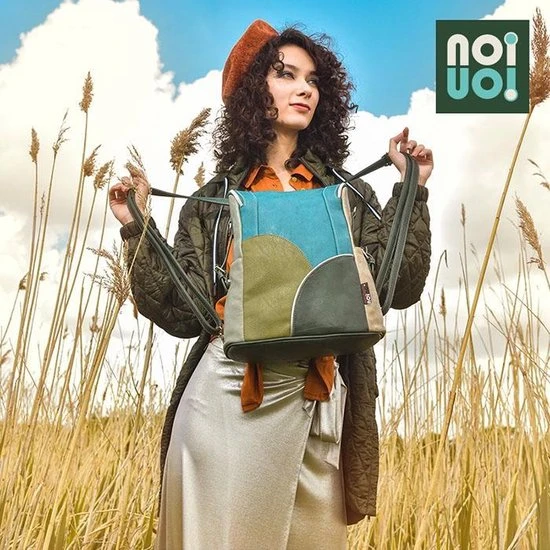 Uitgang ✔️ Noi-Noi 'Swoops' - Rugzak - Schoudertas - Lichtblauw/Beige/Zwart - Anti Diefstal - Multifunctioneel - Dames - NN-243-03 ⌛ 10 Uitgang ✔️ Noi-Noi 'Swoops' - Rugzak - Schoudertas - Lichtblauw/Beige/Zwart - Anti Diefstal - Multifunctioneel - Dames - NN-243-03 ⌛ - Afbeelding 8