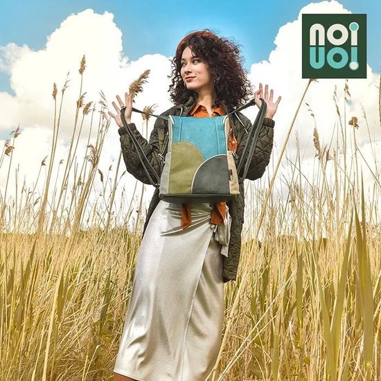 Uitgang ✔️ Noi-Noi 'Swoops' - Rugzak - Schoudertas - Lichtblauw/Beige/Zwart - Anti Diefstal - Multifunctioneel - Dames - NN-243-03 ⌛ 13 Uitgang ✔️ Noi-Noi 'Swoops' - Rugzak - Schoudertas - Lichtblauw/Beige/Zwart - Anti Diefstal - Multifunctioneel - Dames - NN-243-03 ⌛ - Afbeelding 11