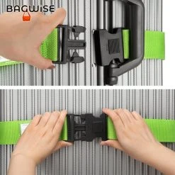 Gloednieuw ✔️ Bagwise 2 X Kofferriem - Bagage Band - Luggage Belt - Bagage Gordel -Afstelbaar - 200cm X 5 Cm - Groen ???? -New Rebels shop 550x550 539