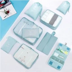 Uitgang ???? Bolture Packing Cubes Compression - Koffer En Bagage Organizer - ???? Backpack - 9 Delig - Lichtblauw ???? 20 Uitgang ???? Bolture Packing Cubes Compression - Koffer En Bagage Organizer - ???? Backpack - 9 Delig - Lichtblauw ???? -New Rebels shop 550x550 552