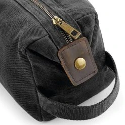Groothandel ???? Senvi Waxed Canvas Toilettas - Kleur Zwart - 4 Liter ???? -New Rebels shop 550x550 625
