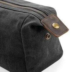 Groothandel ???? Senvi Waxed Canvas Toilettas - Kleur Zwart - 4 Liter ???? -New Rebels shop 550x550 626
