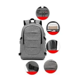 Beste recensies van ⌛ Augur Rugtas Anti Diefstal Rugzak TSA Slot USB AUX Poort Grijs ???? -New Rebels shop 550x550 635