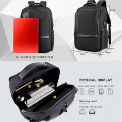 Top 10 ???? Arctic Hunter Artic Hunter Rugzak - USB Poort - Zeer Luxe Uitvoering Met Beschermkussens Voor De Laptop - 15.6 Inch Laptop Vak ???? -New Rebels shop 550x550 720