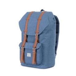 Groothandel ???? Herschel Little America - Navy/Tan Synthetic Leather / Ruime Rugzak Met 25L Opbergvolume - 15" Fleece-gevoerd Laptopvak - Magnetische Sluiting / Met Levenslange Fabrieksgarantie / Limited Lifetime Warranty / Blauw ???? -New Rebels shop 550x550 729
