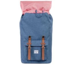 Groothandel ???? Herschel Little America - Navy/Tan Synthetic Leather / Ruime Rugzak Met 25L Opbergvolume - 15" Fleece-gevoerd Laptopvak - Magnetische Sluiting / Met Levenslange Fabrieksgarantie / Limited Lifetime Warranty / Blauw ???? -New Rebels shop 550x550 732