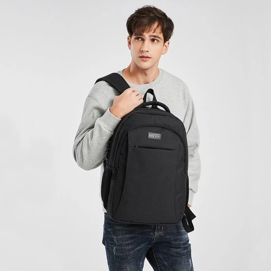 Flash-uitverkoop ⭐ Kono Rugzak - Schooltas - 15,6 Inch Laptop Rugtas - Dames/Heren - 28L - Waterafstotend - Zwart ???? 14 Flash-uitverkoop ⭐ Kono Rugzak - Schooltas - 15,6 Inch Laptop Rugtas - Dames/Heren - 28L - Waterafstotend - Zwart ???? - Afbeelding 12