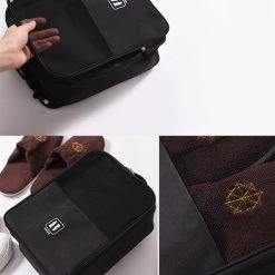 Promo ❤️ Merkloos TDR - Schoenen Opbergtas - Multifunctionele - Draagbare Opslag - Schoenentas -zwart ⭐ -New Rebels shop 550x550 762