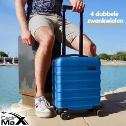 Beste deal ???? Cabin Max CabinMax ???? Handbagage Koffer - Trolley 30L - Harde Reiskoffer - 45x36x20cm - Lichtgewicht - Groot Capaciteit - Aegean Blue ???? -New Rebels shop 550x550 772