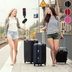 Uitgang ❤️ Tectake - Kofferset - Roze ???? -New Rebels shop 550x550 795