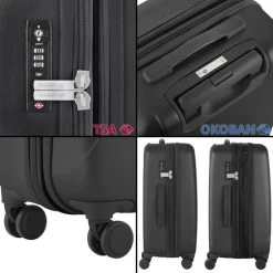 Beste recensies van ✨ CarryOn Skyhopper Reiskoffer - 68.5cm TSA Trolley Met Expander En OKOBAN - Zwart ???? -New Rebels shop 550x550 796