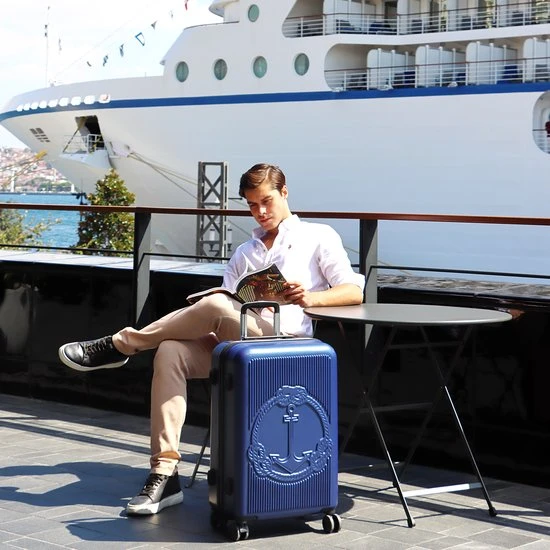 Korting ❤️ Biggdesign Ocean Reiskoffer - Ruimbagage Koffer - Blauw - Medium ???? 12 Korting ❤️ Biggdesign Ocean Reiskoffer - Ruimbagage Koffer - Blauw - Medium ???? - Afbeelding 10