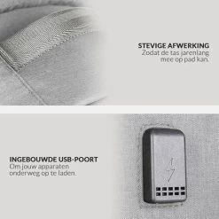 Beste recensies van ???? Lovnix Rugzak - Anti Diefstal - Inclusief Usb Oplaadstation En 3.5mm Audio Jack - Geschikt Voor Laptop - Anti Theft - Spatwaterdicht - 25L - Zwart/Grijs ???? -New Rebels shop 550x550 866