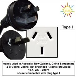 Beste deal ???? Colorful Sun® Universele Wereldstekker - Australië - Reisstekker Type I - 1 Stuk - EU / US / CN / AU / FR / JP / IT Naar Naar AU / CN / NZ / AR - Universele Wereldstekker Naar Australië, China, Nieuw-Zeeland, Argentinië - Zwart ❤️ -New Rebels shop 550x550 872