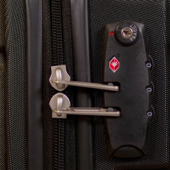 Beste Verkoop ✔️ ©TROLLEYZ - Amsterdam No.9 - Reiskoffer 69cm Met TSA Slot - Dubbele Wielen - 360° Spinners - 100% ABS - Reiskoffer In Night Black ???? 7 Beste Verkoop ✔️ ©TROLLEYZ - Amsterdam No.9 - Reiskoffer 69cm Met TSA Slot - Dubbele Wielen - 360° Spinners - 100% ABS - Reiskoffer In Night Black ???? - Afbeelding 5