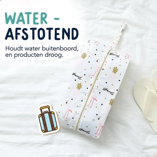 Goedkoopste ???? Qpacks - Funky Flamingo Packing Cubes Set 6-delig - Waterdicht - Patroon - Wit Print - Toilettas - Koffer Organiser - ???? Backpack ❤️ 7 Goedkoopste ???? Qpacks - Funky Flamingo Packing Cubes Set 6-delig - Waterdicht - Patroon - Wit Print - Toilettas - Koffer Organiser - ???? Backpack ❤️ - Afbeelding 5