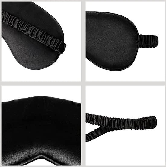 Hete verkoop ✔️ Malinsi Slaapmasker 3-in-1 Bijpassend Zakje En Scrunchie - Zwart - Oogmasker - Vrouwen - Zijde - Slaapmaskers - Slaap - Cadeau Voor Haar - Sinterklaas & Kerst ???? 6 Hete verkoop ✔️ Malinsi Slaapmasker 3-in-1 Bijpassend Zakje En Scrunchie - Zwart - Oogmasker - Vrouwen - Zijde - Slaapmaskers - Slaap - Cadeau Voor Haar - Sinterklaas & Kerst ???? - Afbeelding 4