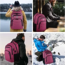 Coupon ❤️ Laptoprugzak Met USB-oplaadconnector Voor Mannen En Vrouwen Voor Werk School Schoolrugzak Voor Jongens En Tieners Met Laptopvak En Antidiefstaltas, 15,6 Inch Roze., 15,6 Inch ❤️ -New Rebels shop 550x552 1