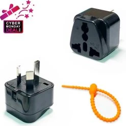 Beste deal ???? Colorful Sun® Universele Wereldstekker - Australië - Reisstekker Type I - 1 Stuk - EU / US / CN / AU / FR / JP / IT Naar Naar AU / CN / NZ / AR - Universele Wereldstekker Naar Australië, China, Nieuw-Zeeland, Argentinië - Zwart ❤️