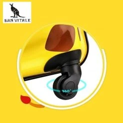 Aanbiedingen ???? San Vitale® - Lichtgewicht Reis Koffer - Trolley - ???? Handbagage - Kat - Poes - Roze ???? -New Rebels shop 550x557 1