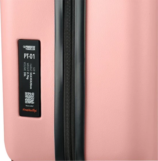 Goedkoop ❤️ Princess Traveller PT01 - ???? Handbagagekoffer - Peony Pink - S - 55cm ⭐ 7 Goedkoop ❤️ Princess Traveller PT01 - ???? Handbagagekoffer - Peony Pink - S - 55cm ⭐ - Afbeelding 5