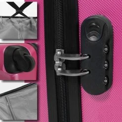 Uitgang ❤️ Tectake - Kofferset - Roze ???? -New Rebels shop 550x563 7