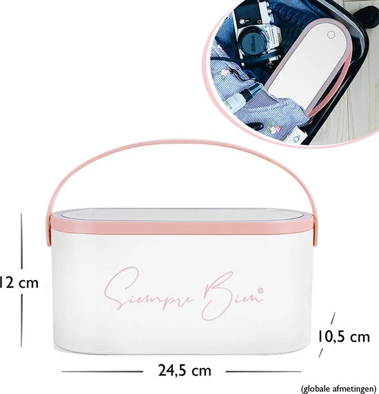 Beste deal ⭐ Siempre Bien Beautycase Wit - LED-spiegel - Make Up - Make-up Org - Make-up Organizer Met Spiegel - Make-up Koffer - Beautycase - Multifunctioneel - Reisformaat ❤️ 8 Beste deal ⭐ Siempre Bien Beautycase Wit - LED-spiegel - Make Up - Make-up Org - Make-up Organizer Met Spiegel - Make-up Koffer - Beautycase - Multifunctioneel - Reisformaat ❤️ - Afbeelding 6