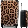 Gloednieuw ⭐ MuchoWow® Koffer - Panterprint - Past Binnen 55x40x20 Cm En 55x35x25 Cm - ???? Handbagage - Trolley - Fotokoffer - Cabin Size - Print ???? -New Rebels shop 550x575 6