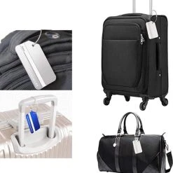 Gloednieuw ???? Aluminium Bagagelabel Blauw – Kofferlabel – Aluminium Bagagelabel Voor Koffer En Bagage – Reislabel – 4 Stuks – Blauw - Thousandtravelmiles ???? -New Rebels shop 550x576 4