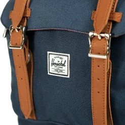 Groothandel ???? Herschel Little America - Navy/Tan Synthetic Leather / Ruime Rugzak Met 25L Opbergvolume - 15" Fleece-gevoerd Laptopvak - Magnetische Sluiting / Met Levenslange Fabrieksgarantie / Limited Lifetime Warranty / Blauw ???? -New Rebels shop 550x579 4