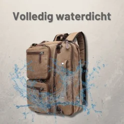 Goedkoopste ✨ Jeusin® Multifunctionele Comfortabele Laptoptas 3-in-1 Rugtas - Schoudertas - Voor 17,3-inch Laptop Formaat - Bruin ⭐ -New Rebels shop 550x582 1