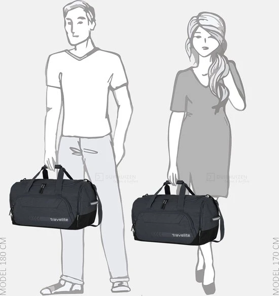Aanbiedingen ???? Travelite Reistas / Weekendtas - 30 X 55 X 30 Cm - 45 Liter - Kick Off - Grijs ???? 8 Aanbiedingen ???? Travelite Reistas / Weekendtas - 30 X 55 X 30 Cm - 45 Liter - Kick Off - Grijs ???? - Afbeelding 6