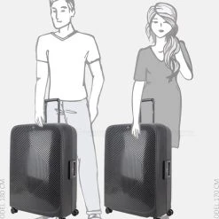 Beste Verkoop ???? Decent Koffer / Trolley / Reiskoffer - 78 X 54 X 33 Cm - 110 Liter - Axiss-Fix - Zwart ✨ -New Rebels shop 550x585 5