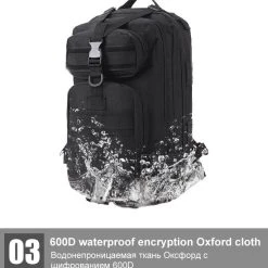 Goedkoop ???? Merkloos Mannen Vrouwen Militaire Tactische Rugzak - Waterdichte Bug Out Bag - Trekking Sport Reisrugzakken - Kamperen Wandelen Klimtassen - Zwart ???? -New Rebels shop 550x586 6